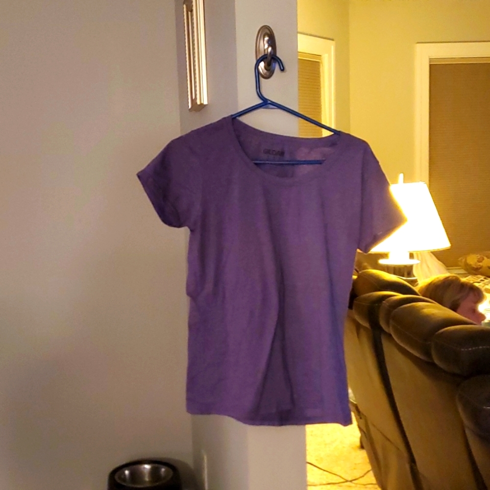 Gildan Purple Tee